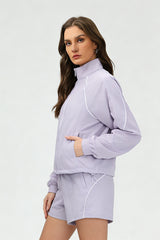 Women's quick-drying and breathable coat and shorts set