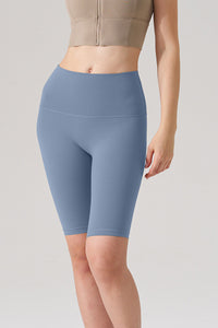 Women Naked-Feel High-Waist Sculpting Yoga Shorts