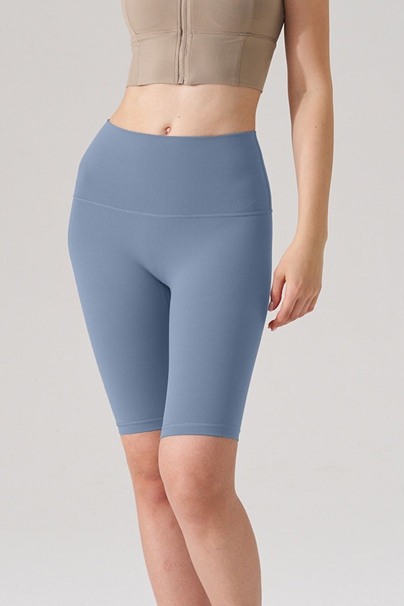 Women Naked-Feel High-Waist Sculpting Yoga Shorts