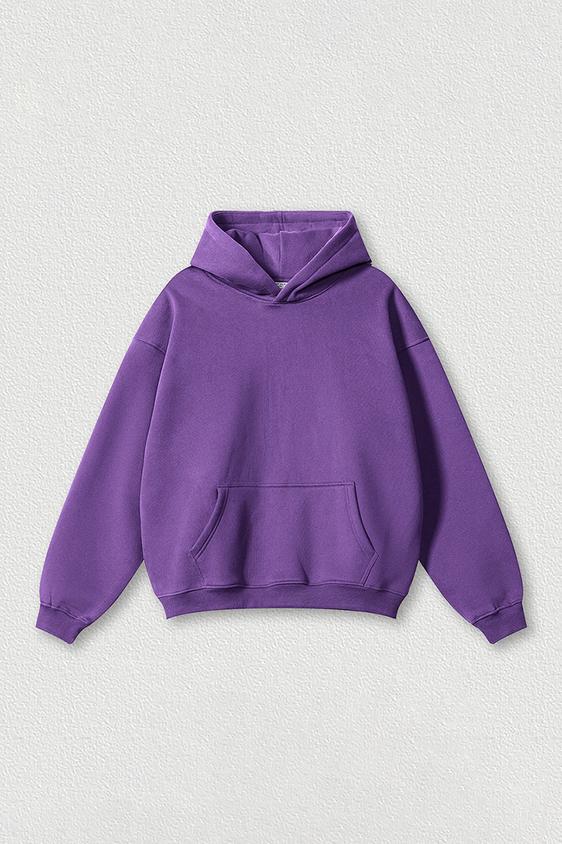 Loose-fitting plus-size thickened velvet hooded sweatshirt