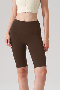 Women Naked-Feel High-Waist Sculpting Yoga Shorts