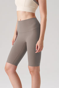 Women Naked-Feel High-Waist Sculpting Yoga Shorts