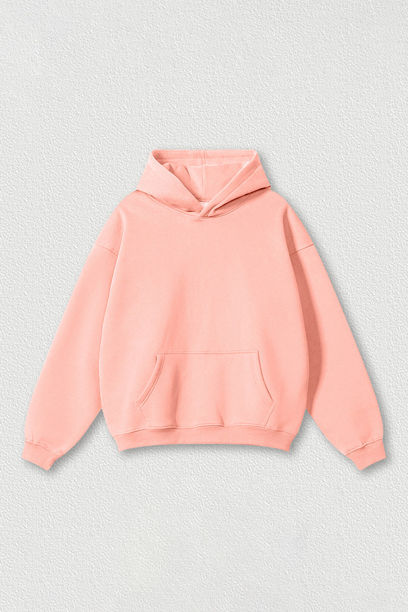 Loose-fitting plus-size thickened velvet hooded sweatshirt