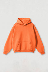 Loose-fitting plus-size thickened velvet hooded sweatshirt