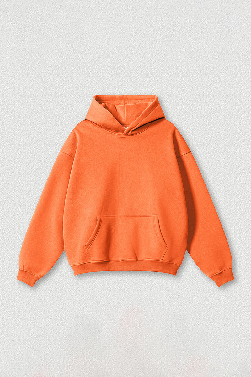 Loose-fitting plus-size thickened velvet hooded sweatshirt