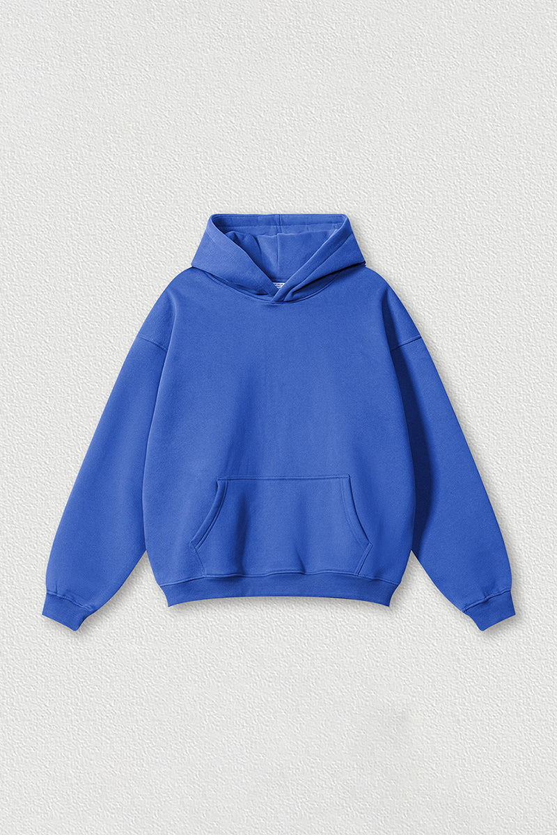 Loose-fitting plus-size thickened velvet hooded sweatshirt