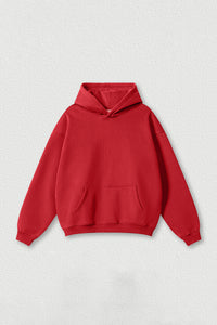 Loose-fitting plus-size thickened velvet hooded sweatshirt
