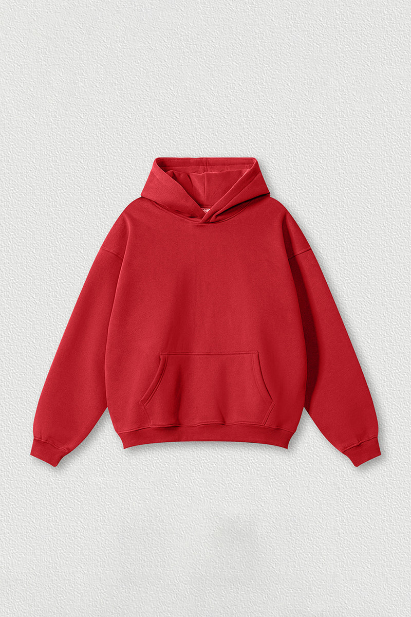 Loose-fitting plus-size thickened velvet hooded sweatshirt