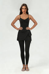 Women's ballet halter skirt leggings 3 piece set