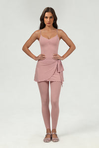 Women's ballet halter skirt leggings 3 piece set