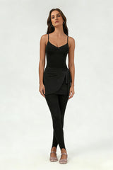 Women's ballet halter skirt leggings 3 piece set