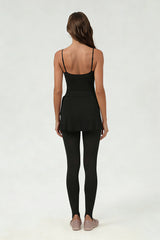 Women's ballet halter skirt leggings 3 piece set