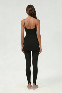 Women's ballet halter skirt leggings 3 piece set