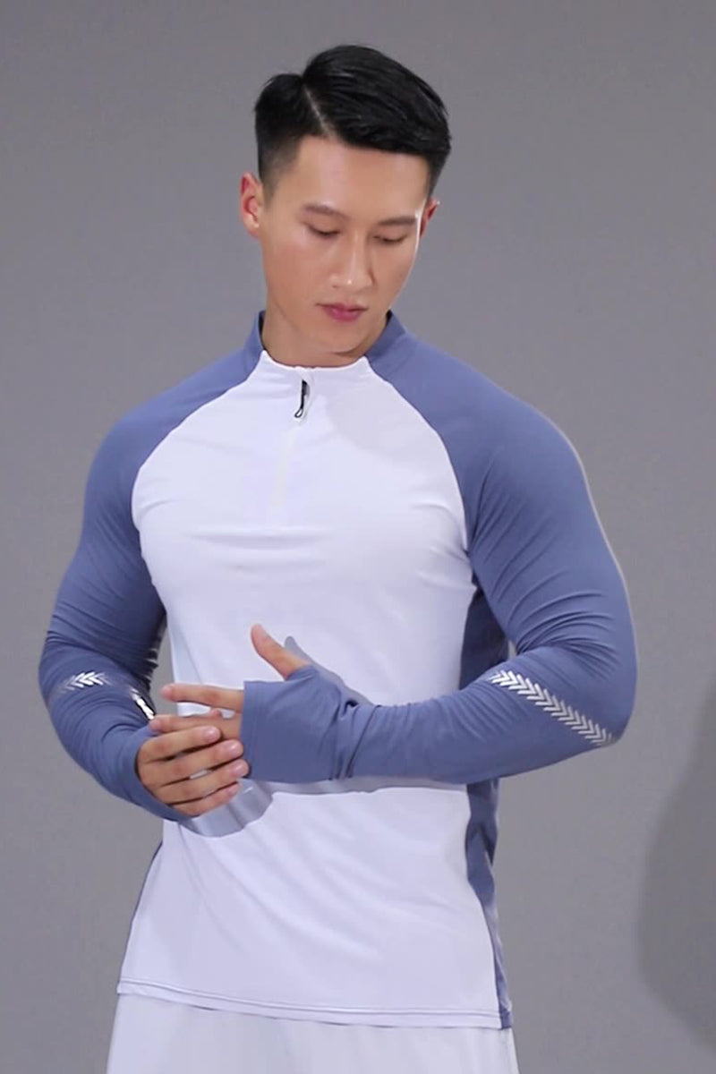 Men Quick-Dry Breathable Training Long Sleeve T-Shirt