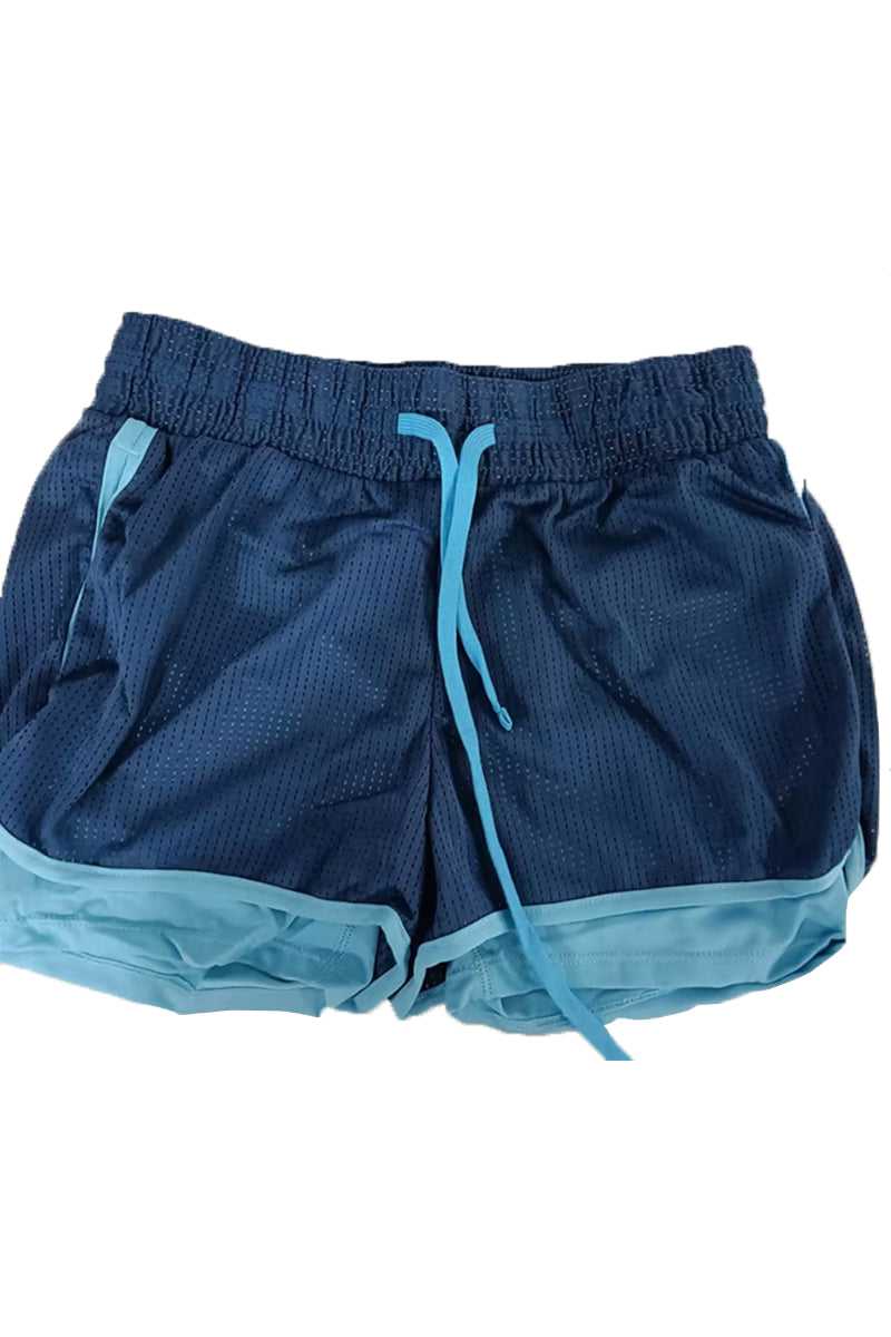 False Two-Piece Quick-Drying Breathable Sports Running Shorts