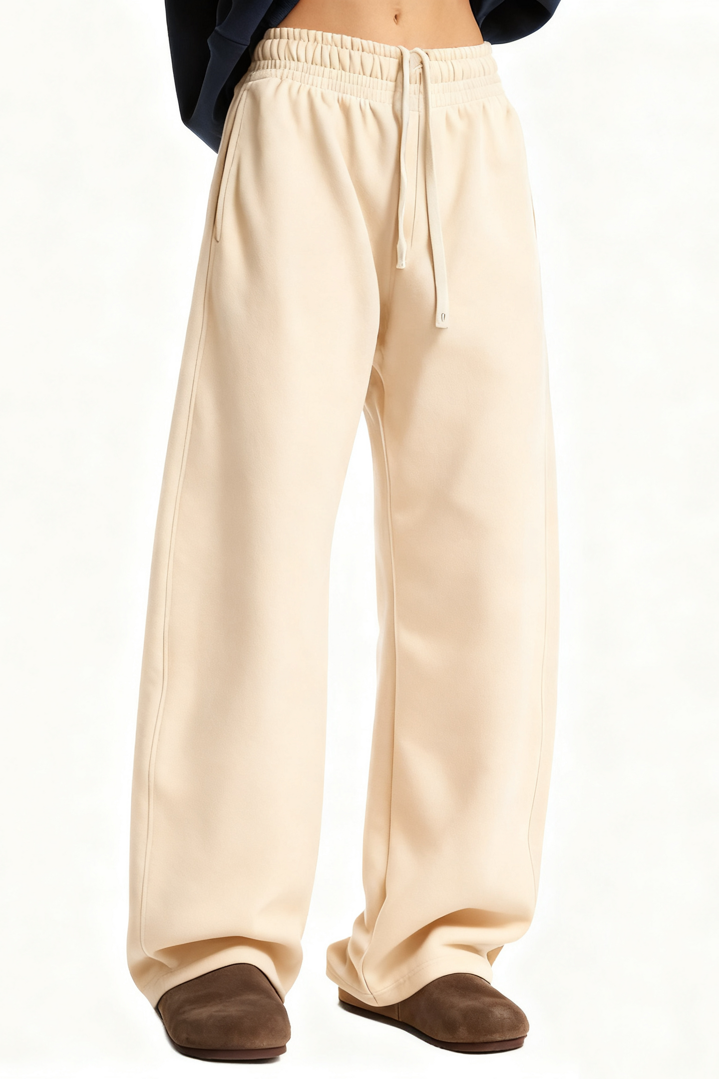 Men/Women Unisex Thermal Fleece Drawstring Casual Jogger Pants