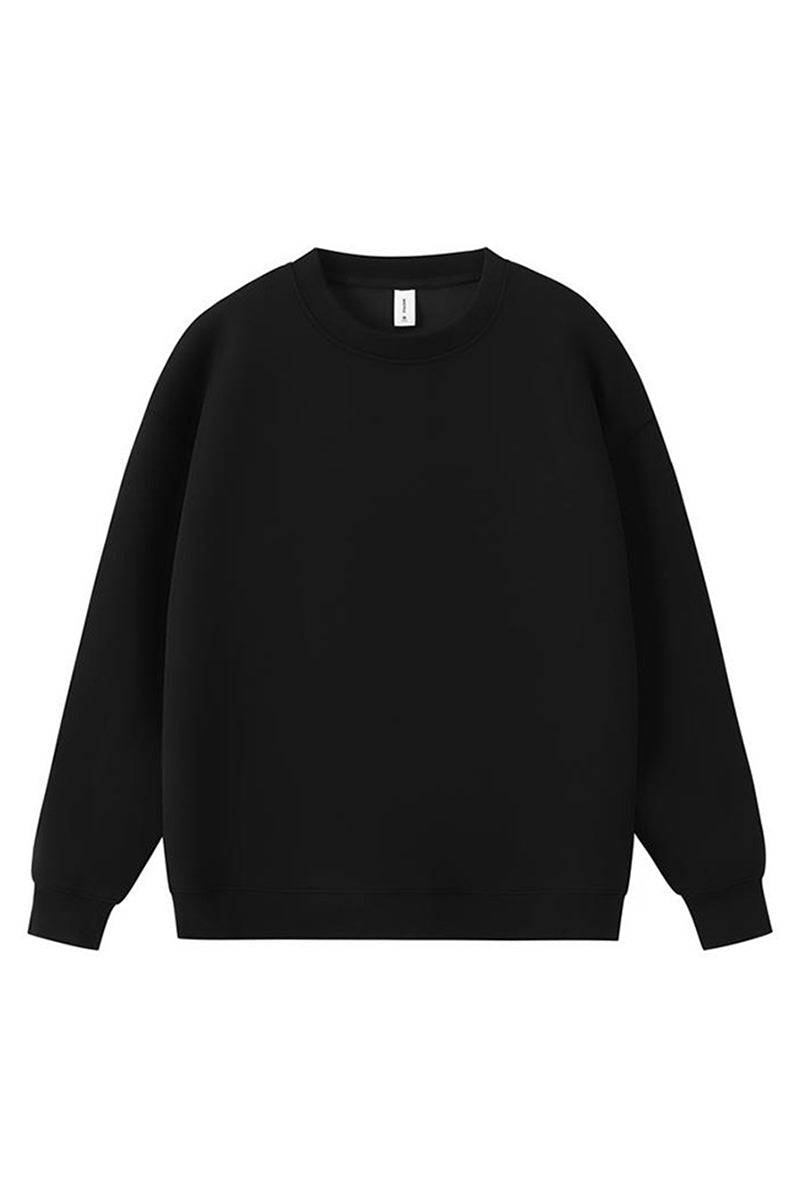 Men Heavyweight Cotton-Blend Crewneck Sweatshirt