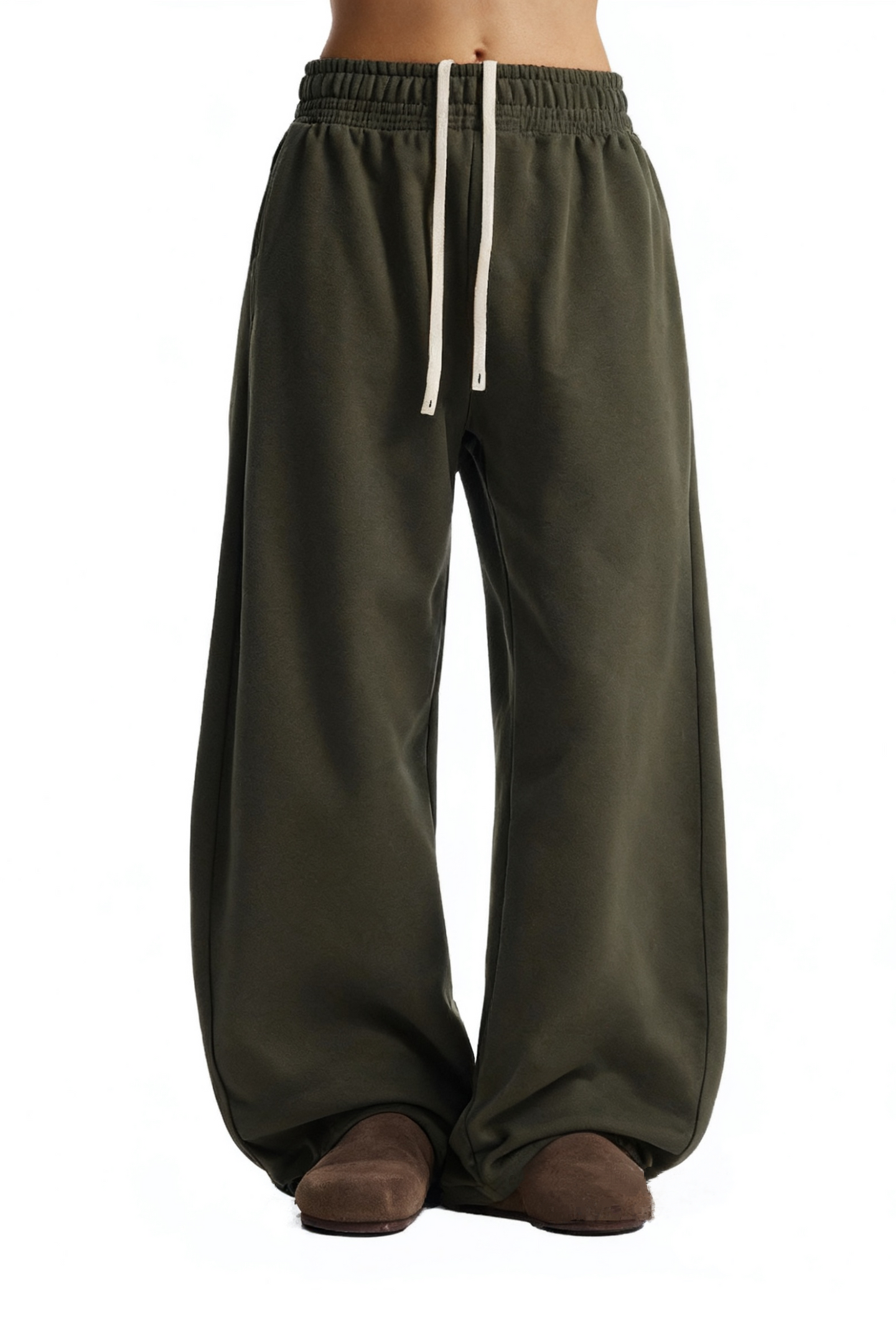 Men/Women Unisex Thermal Fleece Drawstring Casual Jogger Pants