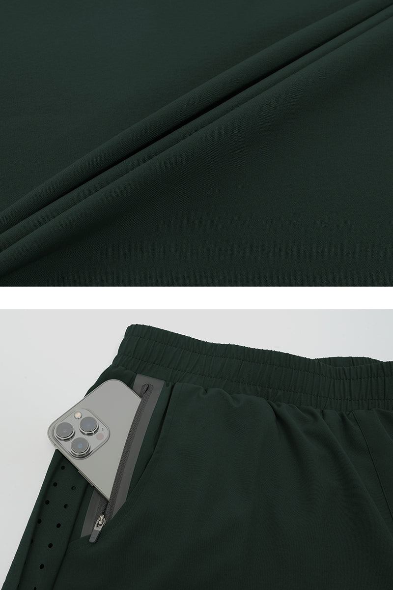 Men'S Fake Two Piece Athletic Shorts