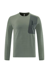 Men Round-Neck Breathable Training Long Sleeve Top