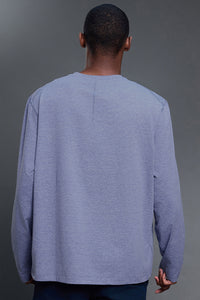 Men Round Neck Breathable Stretchy Casual Sport Long Sleeves
