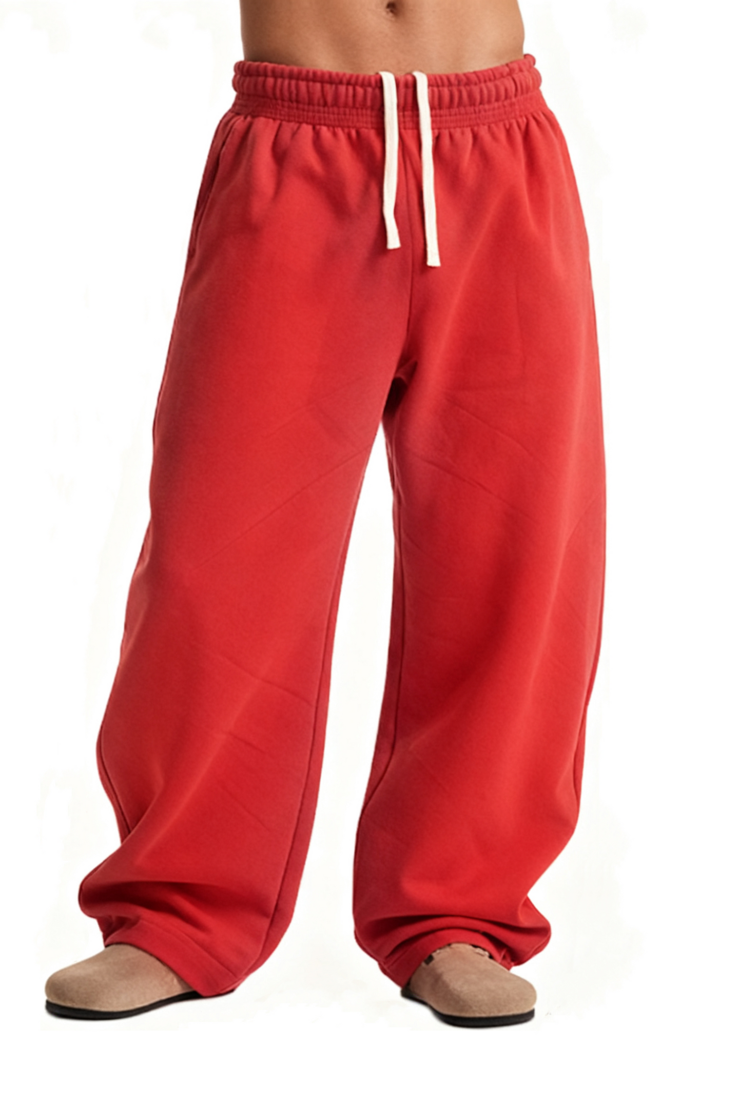Men/Women Unisex Thermal Fleece Drawstring Casual Jogger Pants
