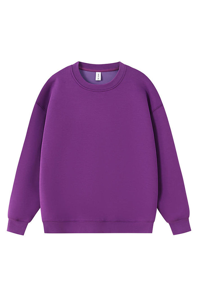 Men Heavyweight Cotton-Blend Crewneck Sweatshirt