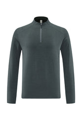 Men Half-Zip Reflective Training Long Sleeve Top