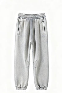 Men/Women Unisex Wax-Dye Washed Fleece Jogger Pants