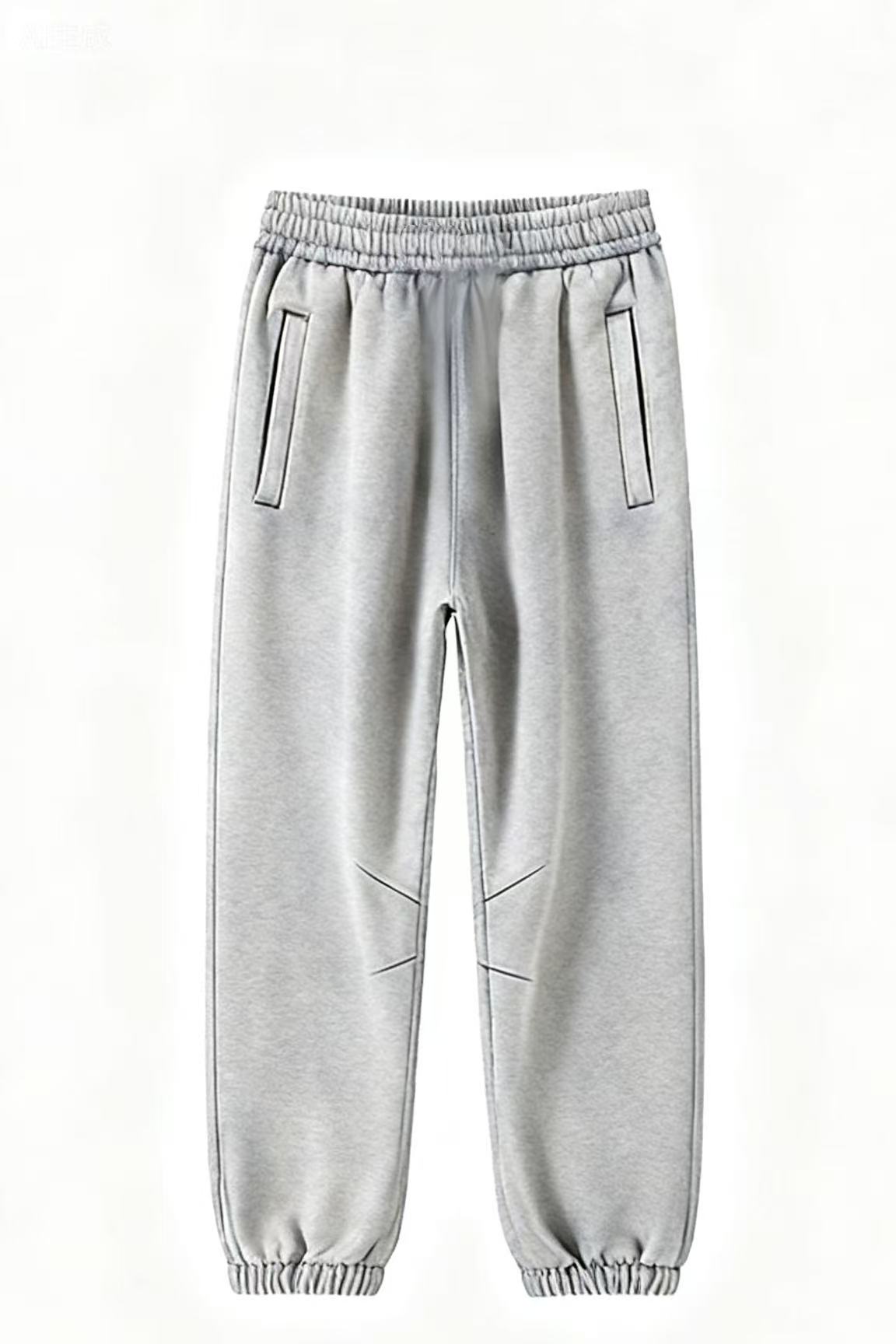 Men/Women Unisex Wax-Dye Washed Fleece Jogger Pants
