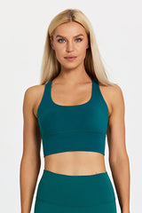 Detachable Chest Pad Cross-Back Sports Bra