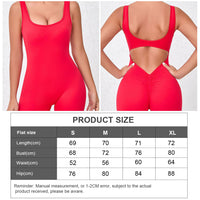 Women Nude Feeling Quick Drying Body Tightening Beauty Back V Back Waist One Piece Running Fitness Exercise Yoga Bodysuit