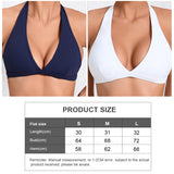 Women Hanging Neck Backless Nude Tight Quick Dry Outdoor Running Fitness Yoga Sports Bra Underwear
