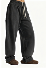 Unisex Thermal Fleece Drawstring Casual Jogger Pants