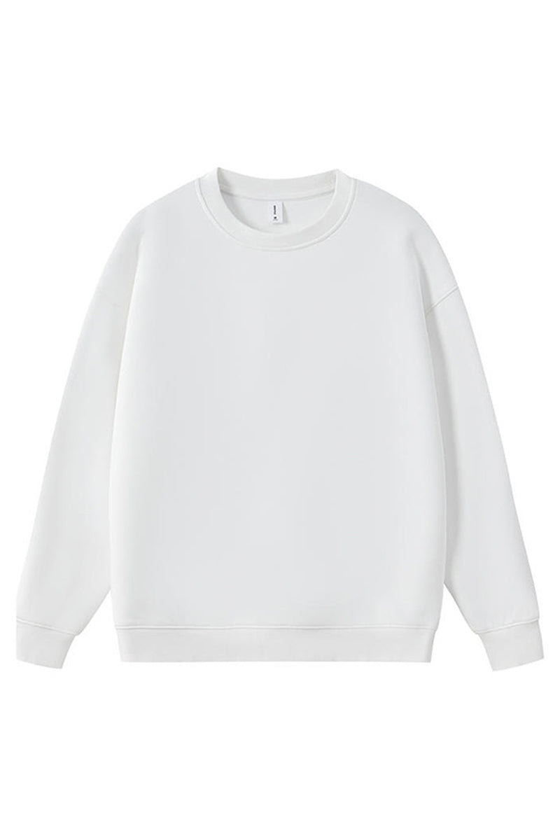 Men Heavyweight Cotton-Blend Crewneck Sweatshirt