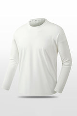 Men Solid Quick-Dry Outdoor Training Long Sleeve Top