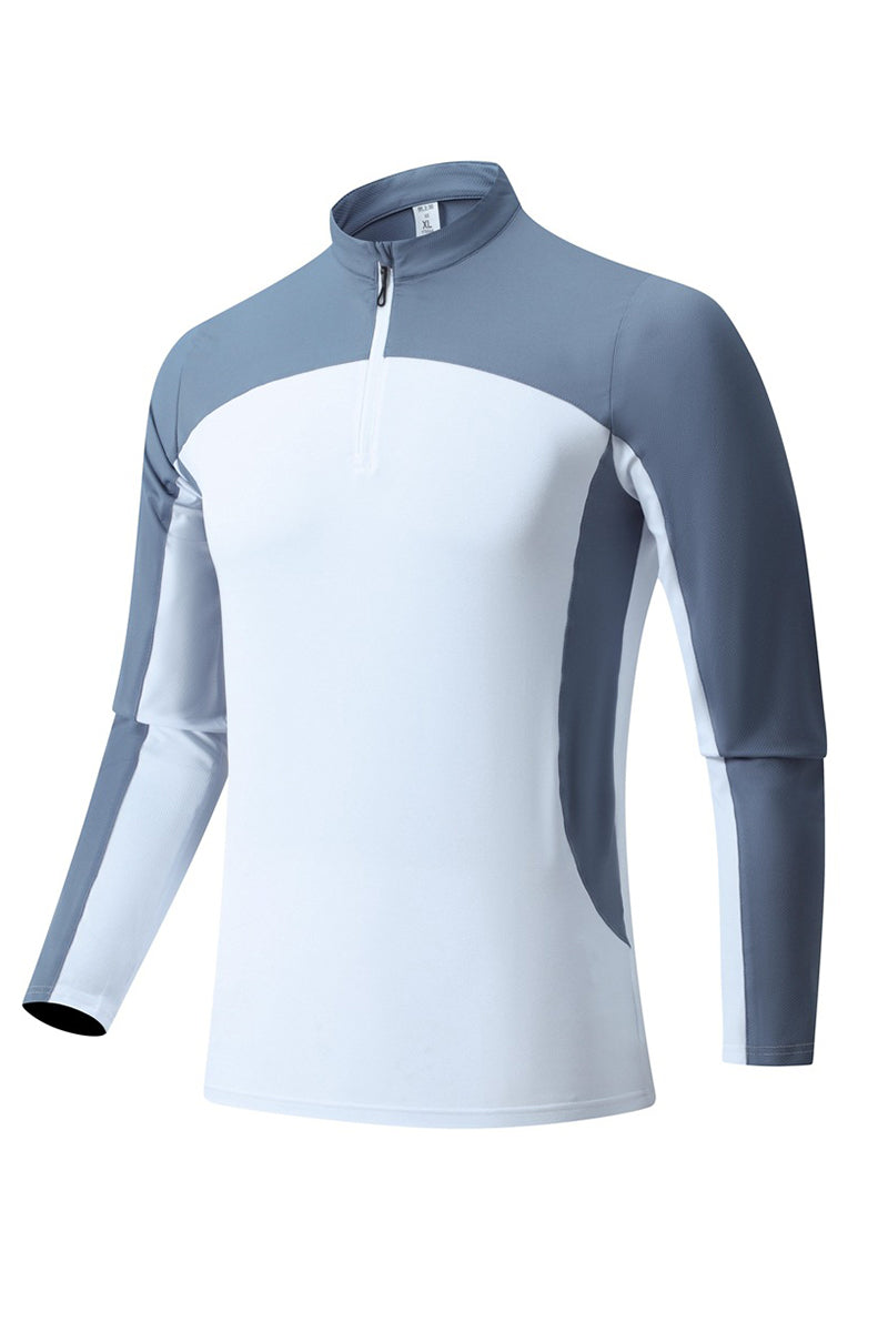 Men Quick-Dry Dragon-Scale Training Long Sleeve Top