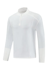 Men Half-Zip Quick-Dry Running Training Long Sleeve Top