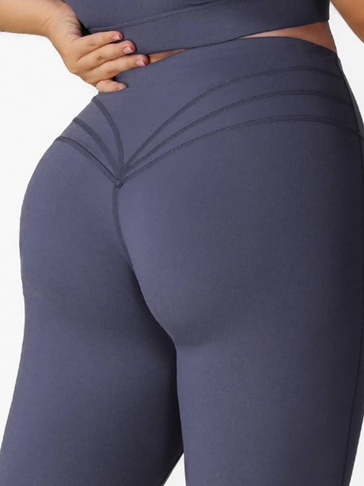 Women's Plus Size Tight-Fitting Bubble Butt Yoga Leggings