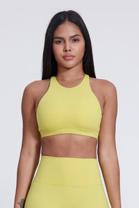 Women'S Yoga Backless Cross Stretch Bra Tank Top