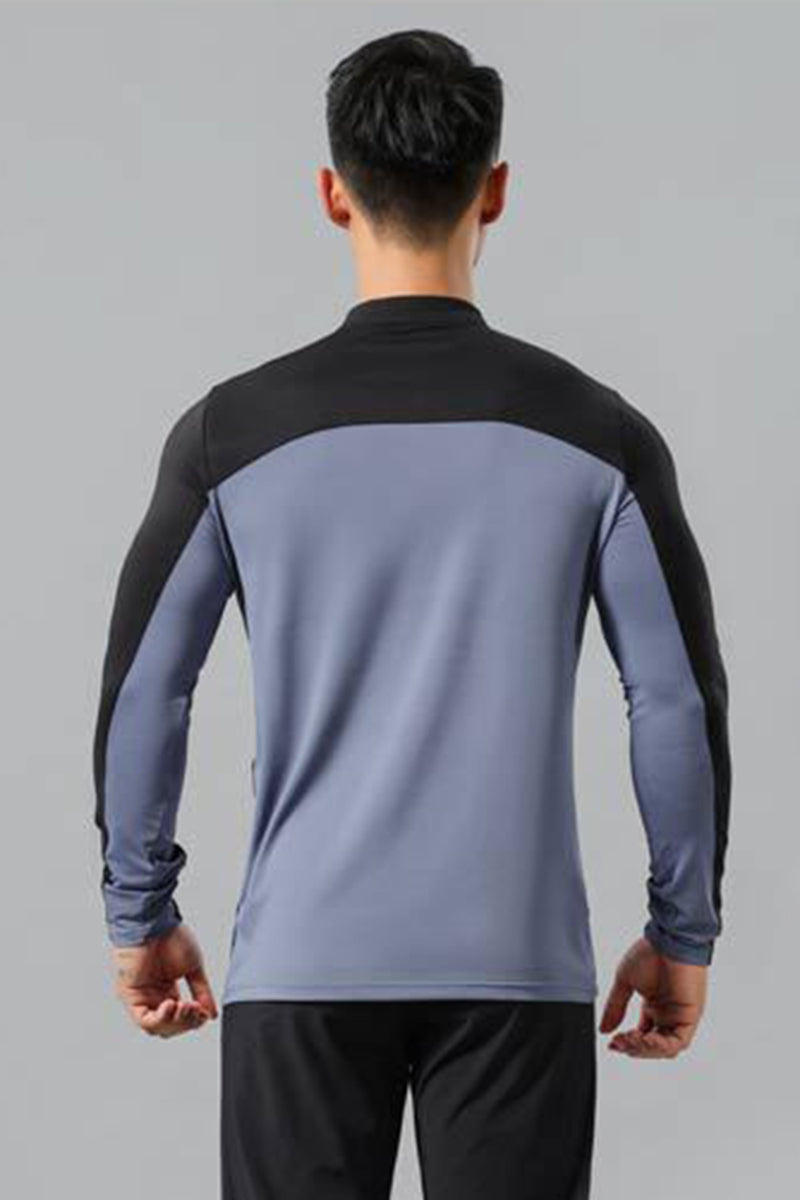 Men Quick-Dry Dragon-Scale Training Long Sleeve Top