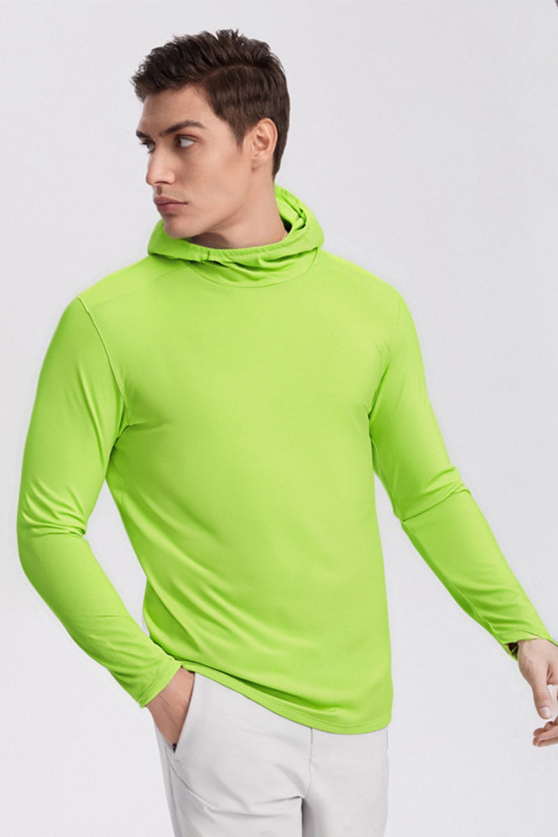 Men Loose Quick-Dry Stretch Running Training Hoodie