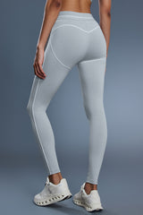 Women Color-Block Sculpting High-Waist Yoga Leggings