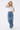 Women's High Waist Rhinestone Flower Wide Leg Jeans