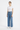 Women's High Waist Pearl Studded Side Seam Wide Leg Jeans