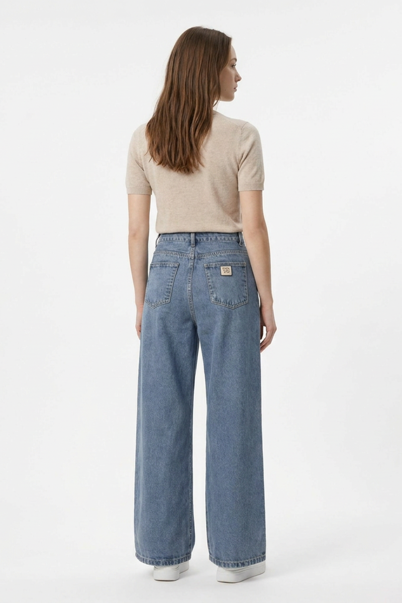 Women's Fall Solid Vintage Straight Leg Jeans