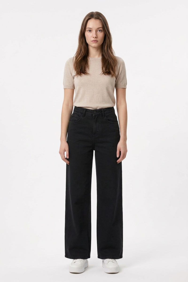 Women's Fall Solid Vintage Straight Leg Jeans