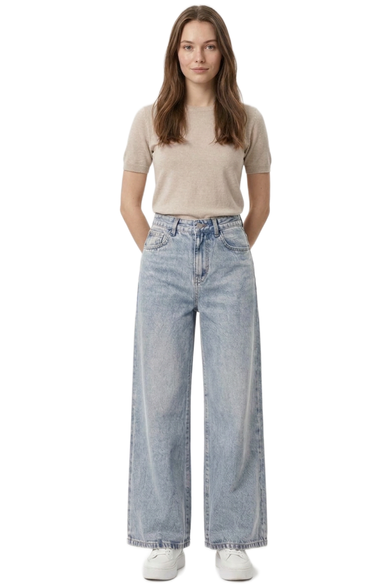 Women's Fall Solid Vintage Straight Leg Jeans