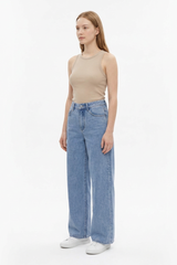 Women's High Waist Straight Leg Jeans