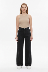 Women's High Waist Straight Leg Jeans